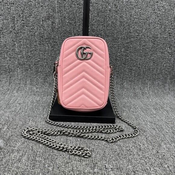 Gucci Marmont Cellphone Pouch Crossbody Bag 625-021125 - Picture 2 of 14